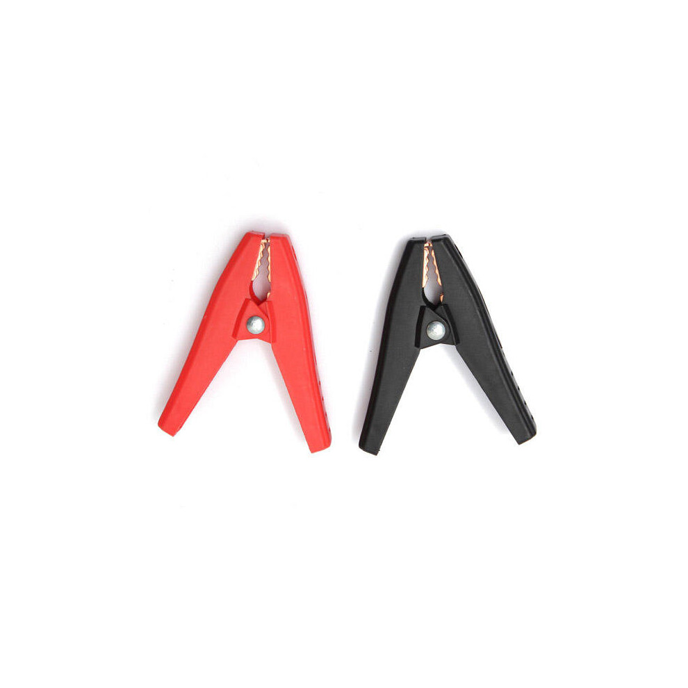 2Set 4 Pcs 90Mm 100A Plastic Crocodile Alligator Car Battery Clip Clamp Anti-Shorting Clip 840079350978