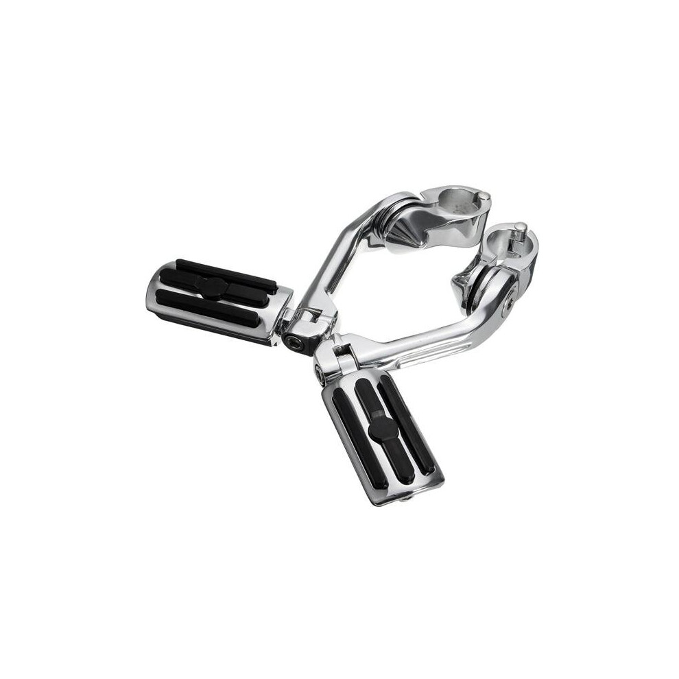 Pair 1.25Inch 3.2Cm Adjustable Foot Pegs Pedals Long Mount For Harley Davidson 4191026506068