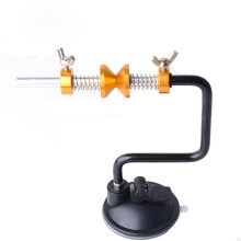 14x14.3cm Aluminum Alloy Portable Fishing Line Winder Reel Spool Spooler Vacuum Suction Cup GOLD
