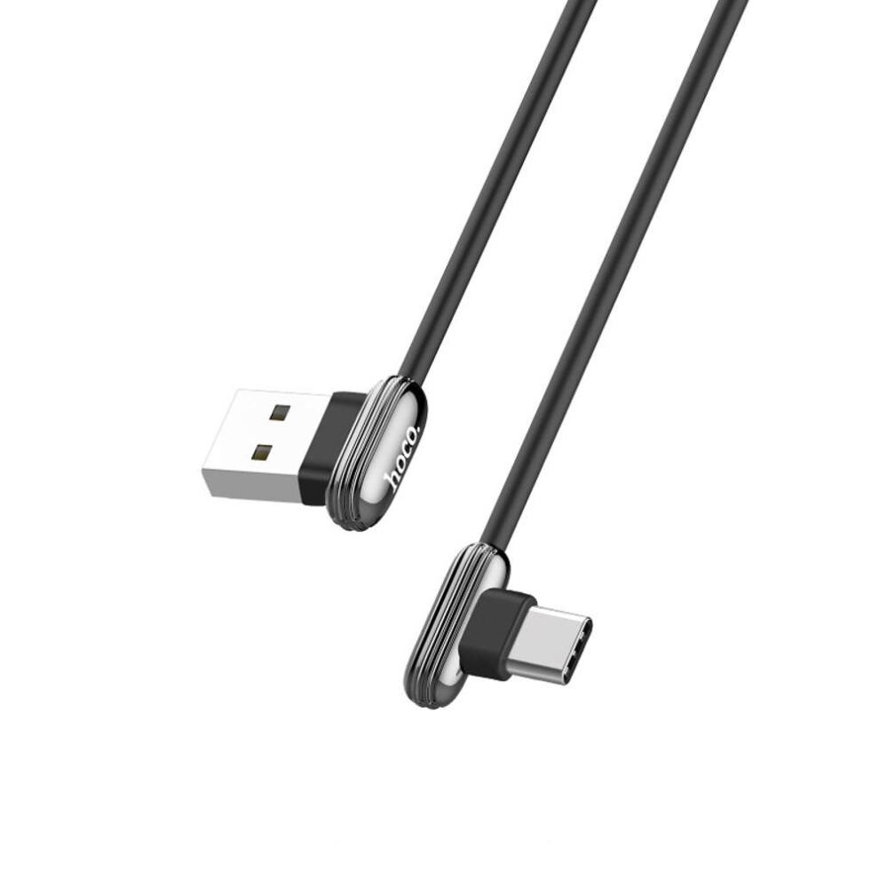U60 90 Degree Type C Fast Charging Data Cable For Tablet Smartphone 1.2M Tarnish 7082497870789