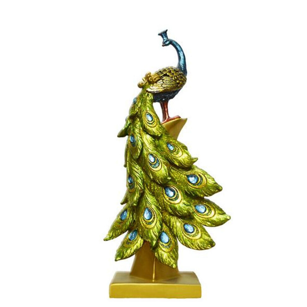 Exotic Resin Peacock Ornament Figurine Statue Craft Wedding Home Decorations Gift-image-OPC-P79CW9W-NEW