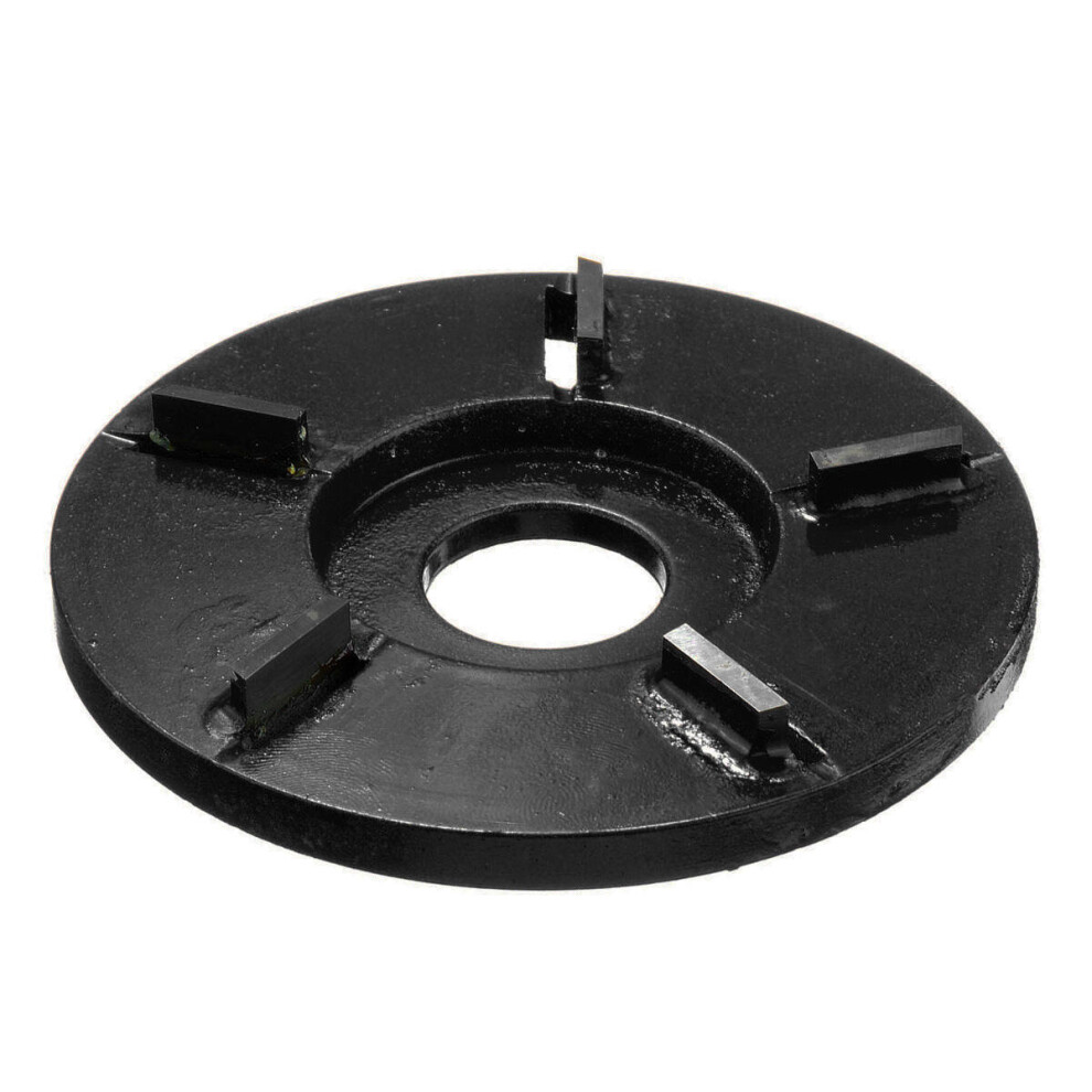 Flat 5-tooth Plane Wood Carving Tool Milling Cutter For Angle Grinder Woodworking BLACK COLOR
