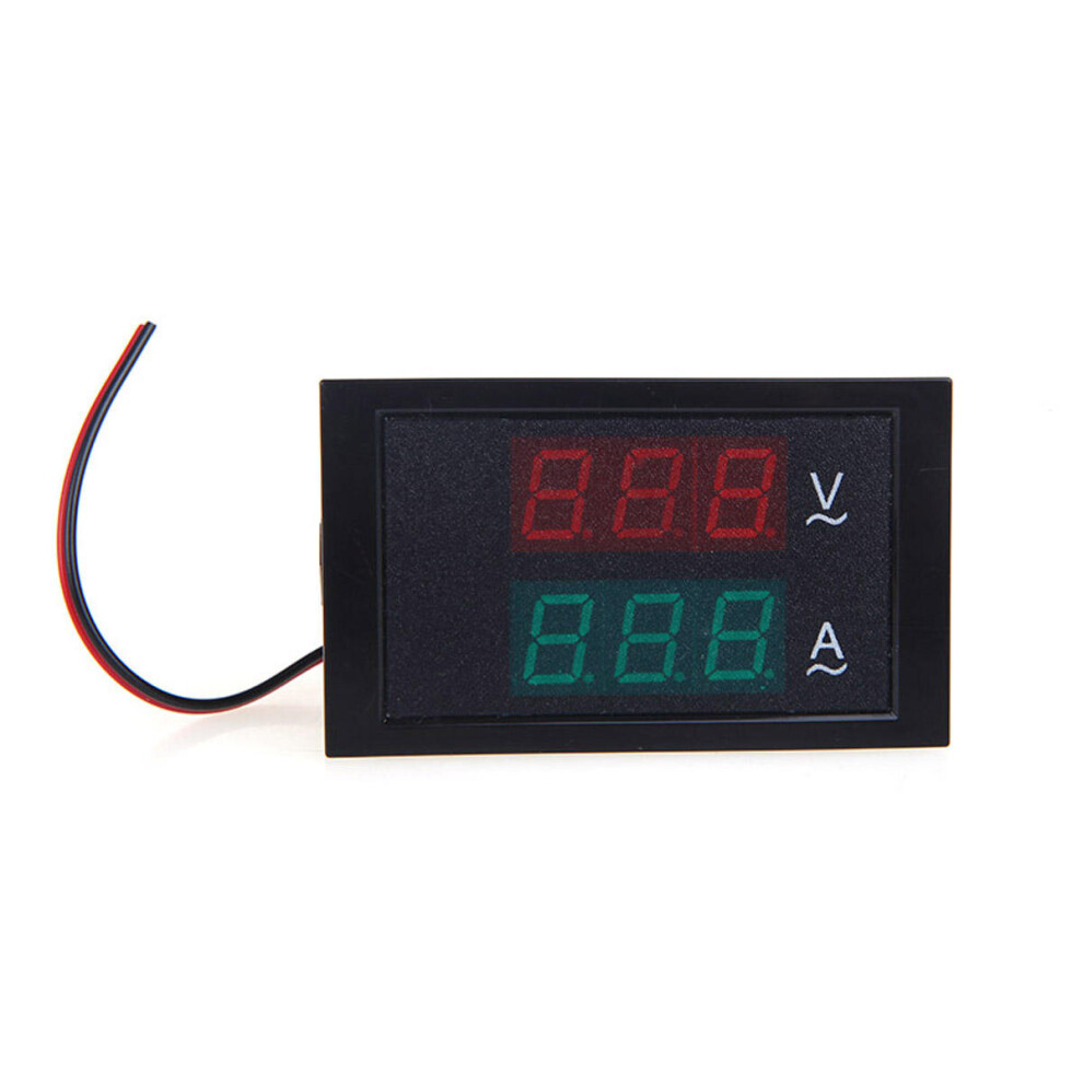 Dl85-2042 Digital Led Voltage Meter Ammeter Voltmeter With Current Transformer Ac80-300V 0-100.0A Dual Display 8651944789876