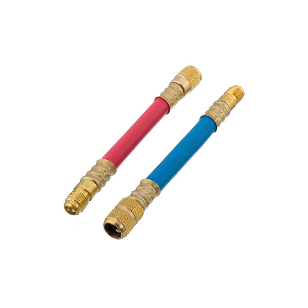 Car A/C Air Conditioner Refrigeration R134a R12 Converting Adapter Hose Kit 840079348784