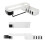 Punch-Free Shower Storage Corner Rack Shelf Hanger Bathroom Kitchen Wall Mounted 1