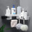 Punch-Free Shower Storage Corner Rack Shelf Hanger Bathroom Kitchen Wall Mounted 4