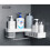 Punch-Free Shower Storage Corner Rack Shelf Hanger Bathroom Kitchen Wall Mounted 3