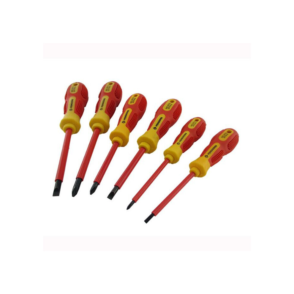 6Pcs Screwdriver Set Tool Metric Electrical Fully Insulated Screw Driver Tool 8651964789474