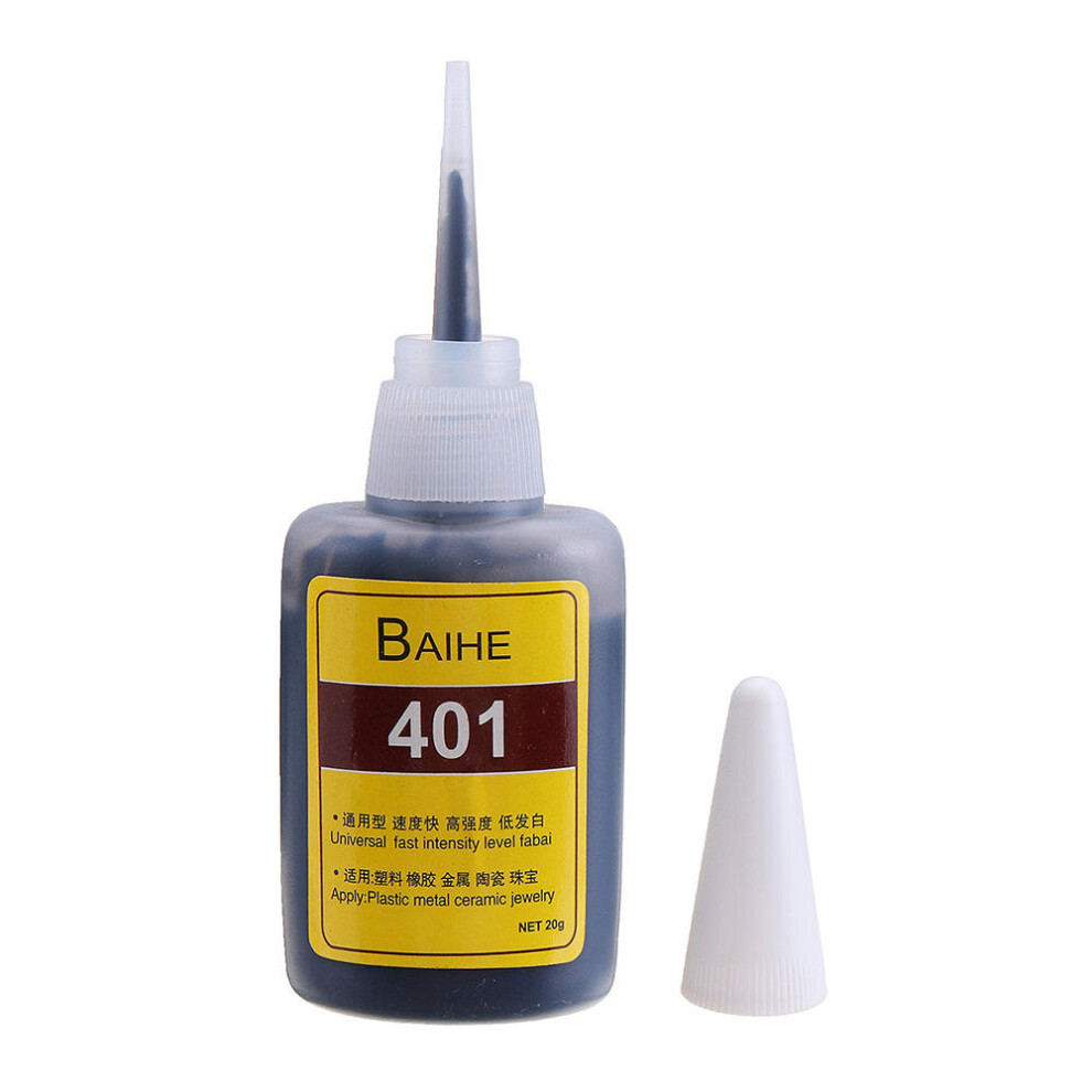 3Pcs 401 Black Instant Glue Super Strong Shoes Repairing Adhesives Heat Resistant 20G 869692693293