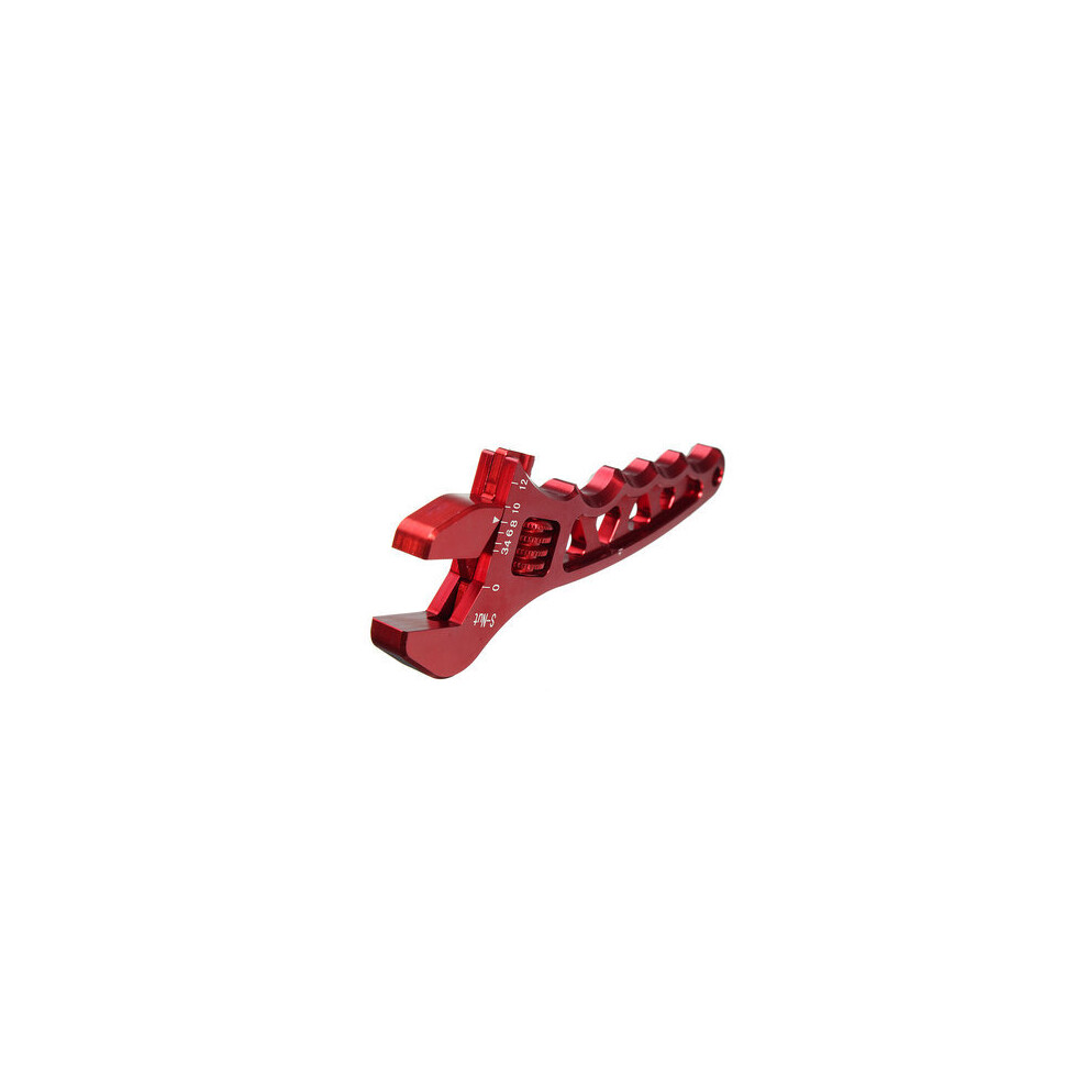 3An-12An Adjustable Aluminum Alloy Wrench Fitting Tools Spanner Red 6901722558210