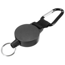 Telescopic Steel Wire Rope Key Anti Lost Tool with Carabiner