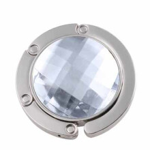 Portable Handbag Hanger Foldable Light Weight Bag Holder Multifunction Hook WHITE COLOR