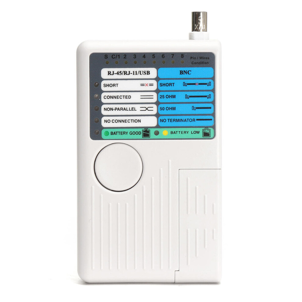 4 In 1 Network Cable Tester Rj45/Rj11/Usb/Bnc Lan Cable Cat5 Cat6 Wire Tester 840079347190