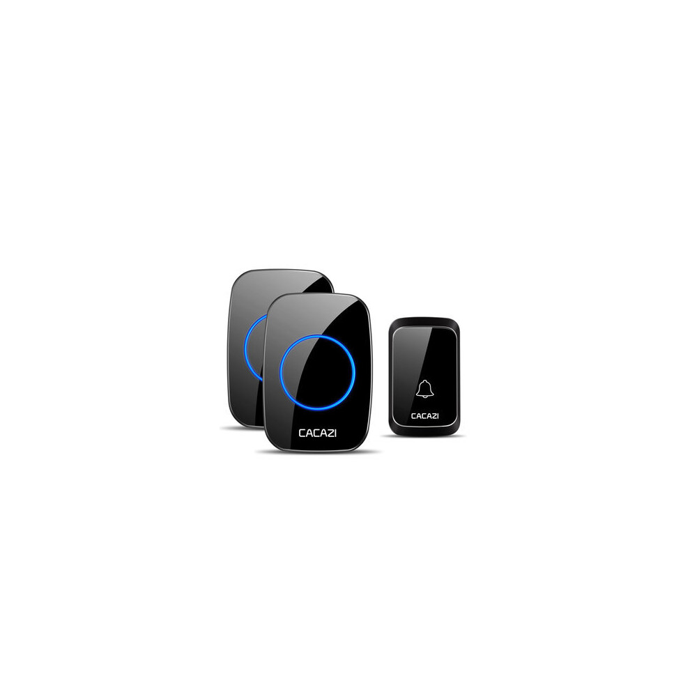 2 Receiver 1 Transmitter 300M Wireless Remote Waterproof Led Indicator Digital Dc Doorbell 8651919568628