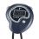 Hand-held 5 Digit Single Row 2 Memories LCD Digital Stopwatch with Whistle 1