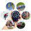 Hand-held 5 Digit Single Row 2 Memories LCD Digital Stopwatch with Whistle 6