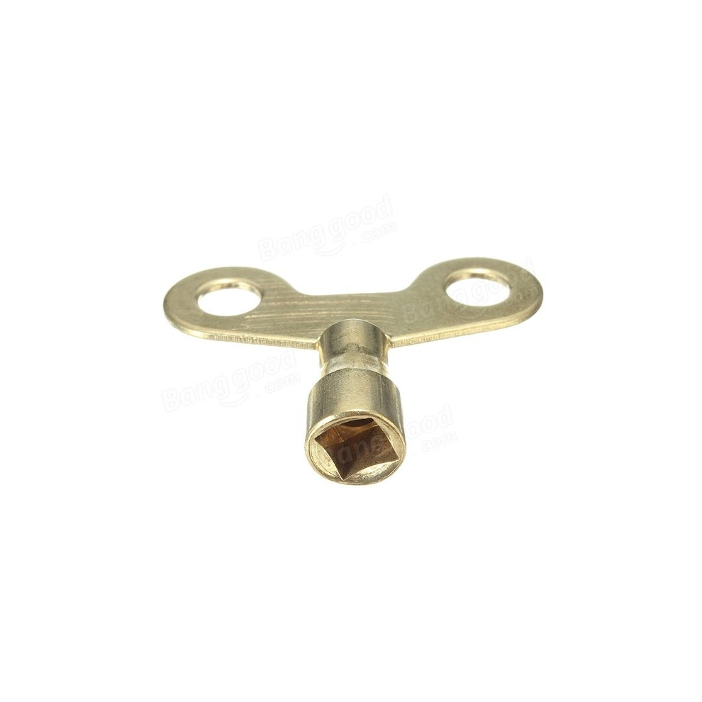 5Pcs Water Tap Square Hole Key Radiator Plumbing Bleed Key Brass Tone 8651960789263