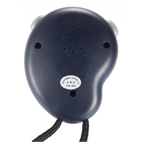 Hand-held 5 Digit Single Row 2 Memories LCD Digital Stopwatch with Whistle 1