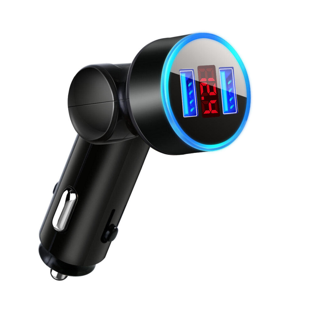 2Pcs 5V 3.1A Dual Usb Rotatable Car Charger 01 Color 840079122827
