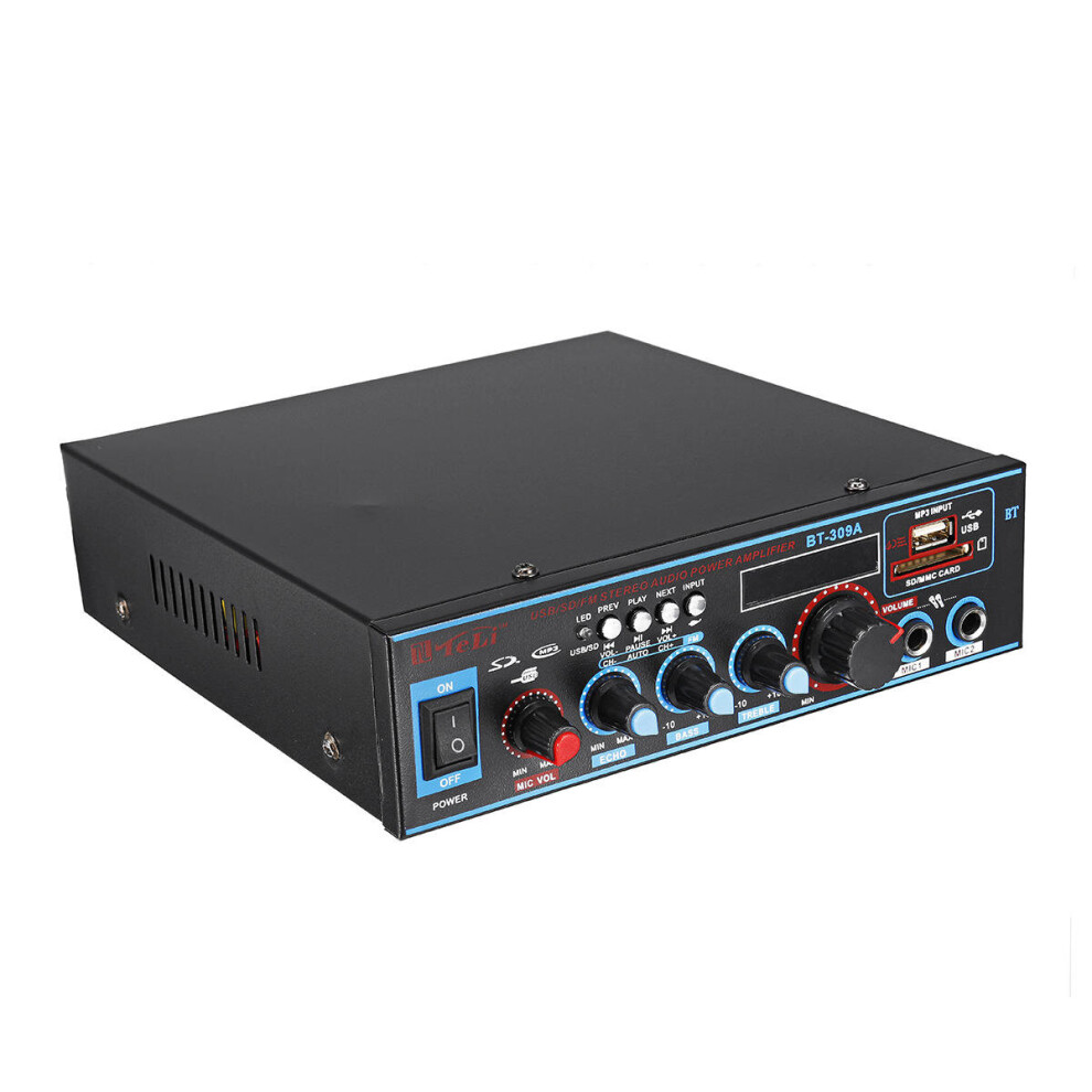 12V/220V Hifi Audio Stereo Power Amplifier Bluetooth Fm Radio Car Home Karaoke 4191026509809