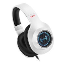 G2 Gaming Headphone Bass USB 7.1 Channel RGB Light Wired Control With Mic for Xbox PS4 Desktop WHITE COLOR