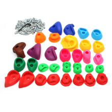 Children's Climbing Wall Stones Holds Hand Feet Starter Kit Rock Holder w/Screws
