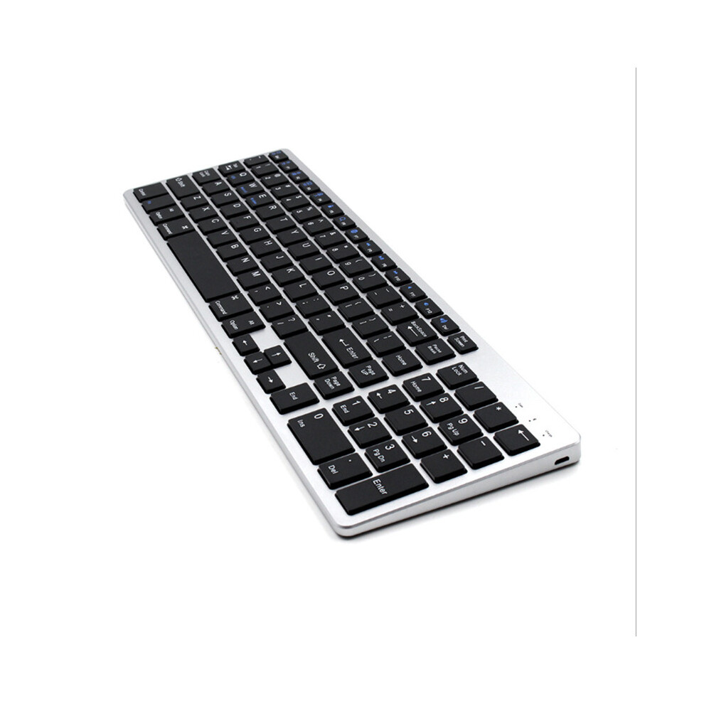 102 Keys Ultra Thin Bluetooth Wireless Keyboard For Win/Ios/Android/Mac System Black 4151093620883