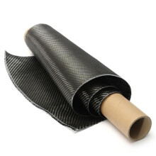 3K Black Real Carbon Fiber Cloth Tape Fabric Twill UNI-Directional Weave For Car Bicycle