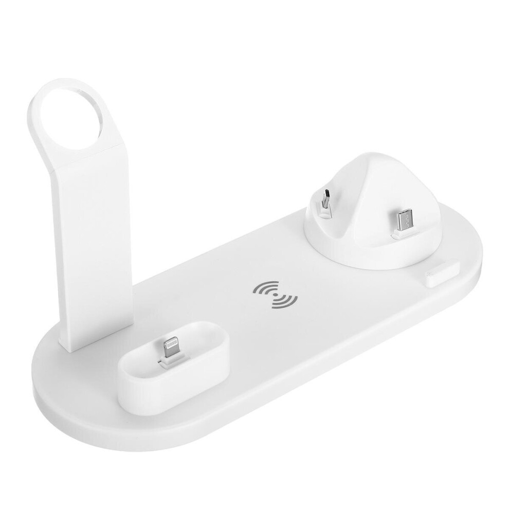 Bakeey 3 In 1 Wireless Charger Dock Holder Mount For Apple Watch Airpods Phone Color White 6441594703061