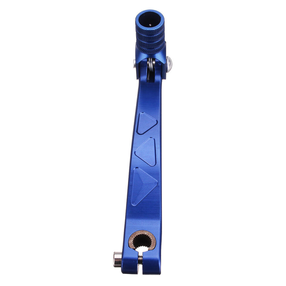 Universal Cnc Folding Aluminium Gear Shifter Lever For Motorcycle Atv Dirt Bike Colour Blue 840079103864