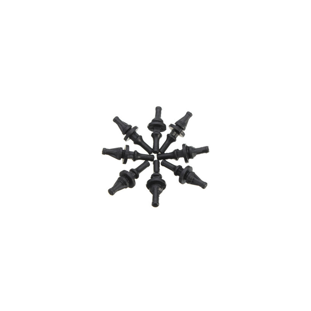 8Pcs Computer Shock Absorption Nail Fan Shock Absorption Nail Accessories Noise Reduction Anti-Shock Rubber Nail Soft Nail Black 840079127938