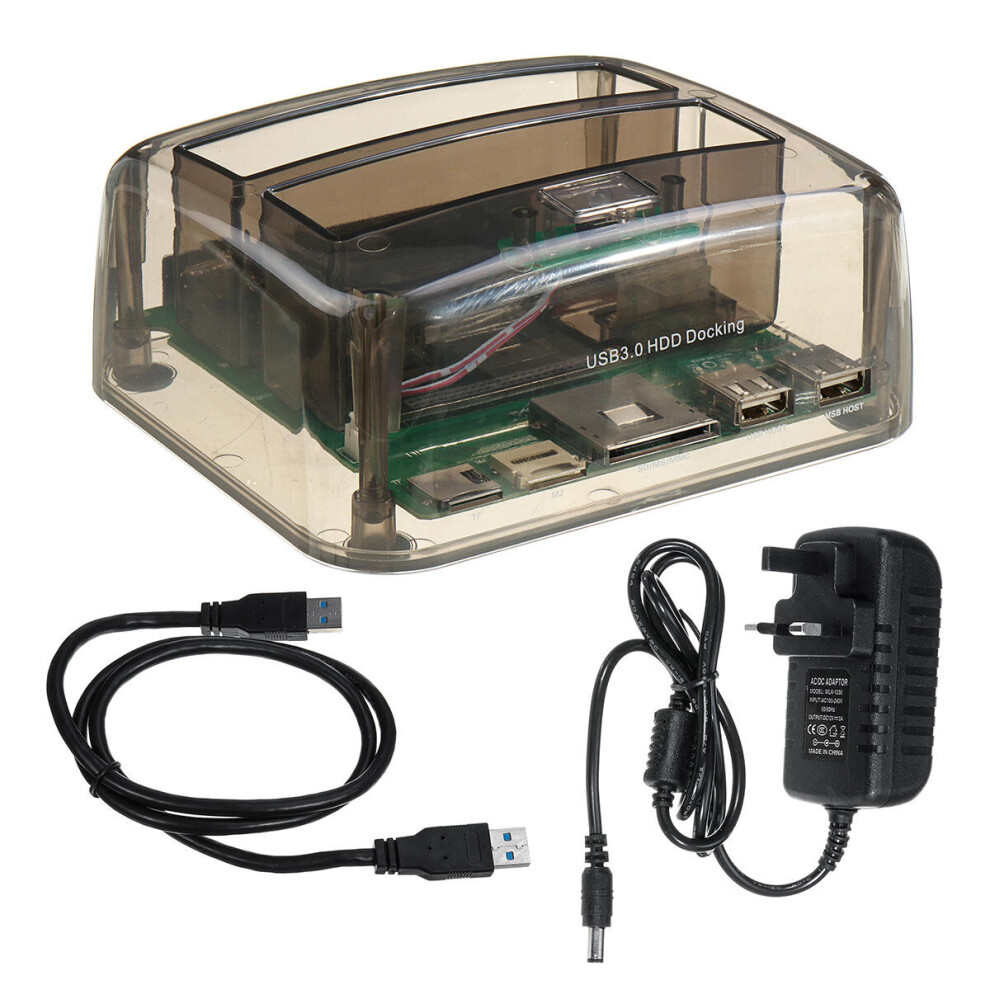 2.5Inch 3.5Inch Sata Ide Hdd Docking Station Hard Disk Drive Usb Dual Dock Card Reader Hard Drive Enclosure 4191026527674