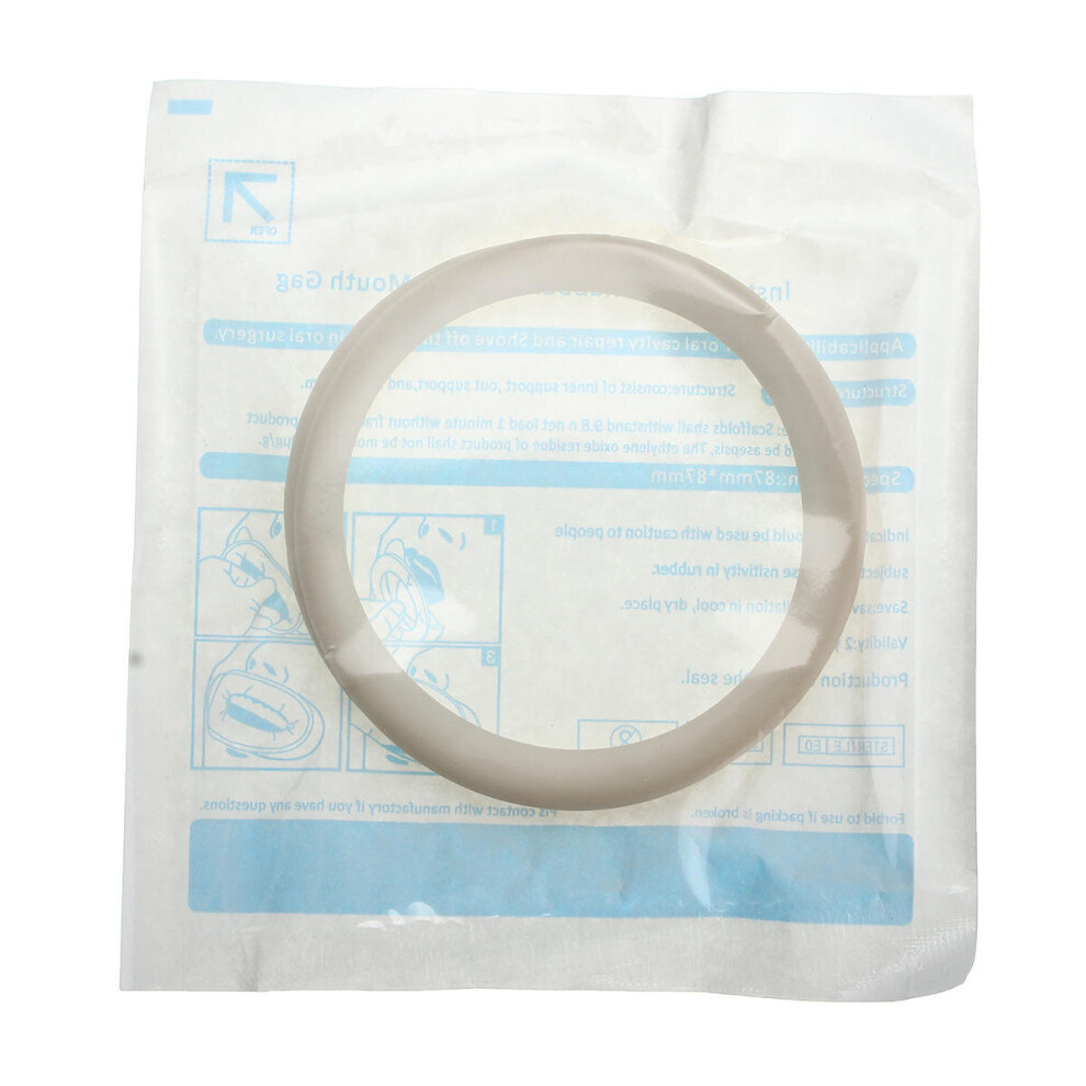 White 2Pcs Soft Lip Dental Sterile Rubber Dam Cheek Retractor Mouth Opener Tools