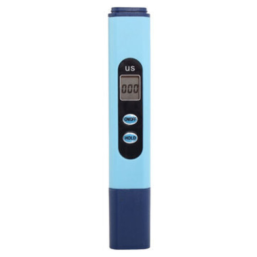 LCD Digital Conductivity Meter 0-9999us/cm | Auto Temperature Compensation, 0-50C, 1us/cm Resolution, Battery-Powered 1