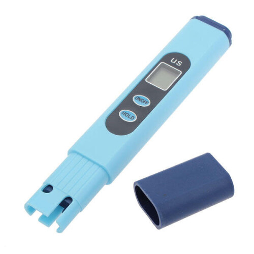 LCD Digital Conductivity Meter 0-9999us/cm | Auto Temperature Compensation, 0-50C, 1us/cm Resolution, Battery-Powered 2