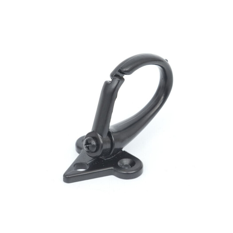 5Pcs Motorcycle Luggage Hooks Aluminum Scooter Black 5202984959076