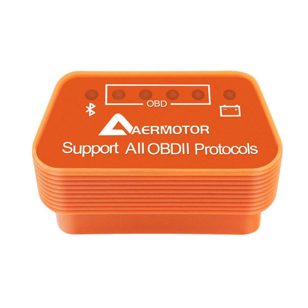 Aermotor Elm327 Bluetooth 4.0 Obd Car Fault Detector Diagnostic Scanner Obd2 For Android/Ios/Pc 8651920568785