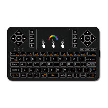 Q9 80 Keys Colorful Backlight Mini Keyboard Wireless Airmouse with Touch Pad