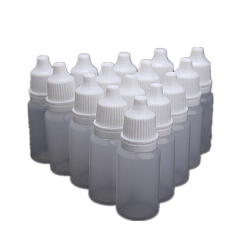 Eye Liquid Dropper 10ml Empty Plastic Squeezable Dropper Bottles