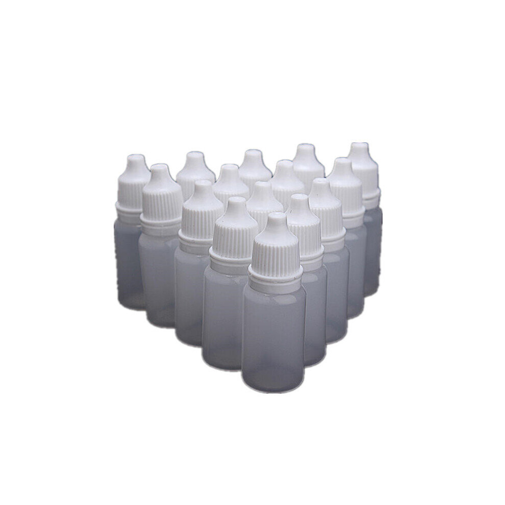 White Eye Liquid Dropper 10Ml Empty Plastic Squeezable Dropper Bottles