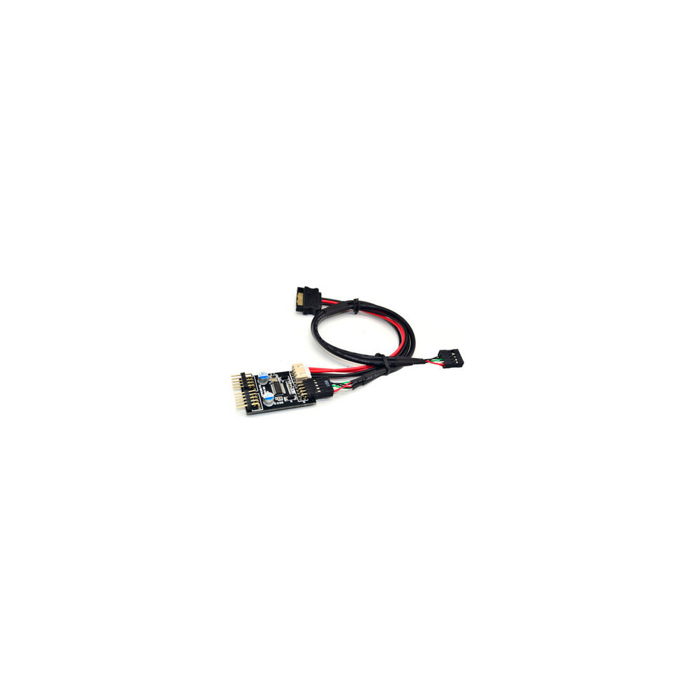 Mpce1st-N02 Usb2.0 9Pin To Dual 9Pin Interface Ssd Pci-E Expansion Card With Power Interface For Desktop Computer 4191026562125