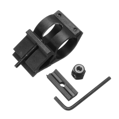1 Inch Flashlight Laser Holder Tactical 20mm Picatinny Rail Offset Laser Mount 2