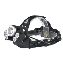 2408B 2500LM Dimmed Version Mechanical Zoom Headlamp For Camping Hunting Cycling 2x18650 Battery USB Interface SILVER
