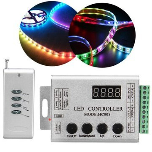 DC12V RGB LED Strip Pixel Bar HC008 RF Controller 2