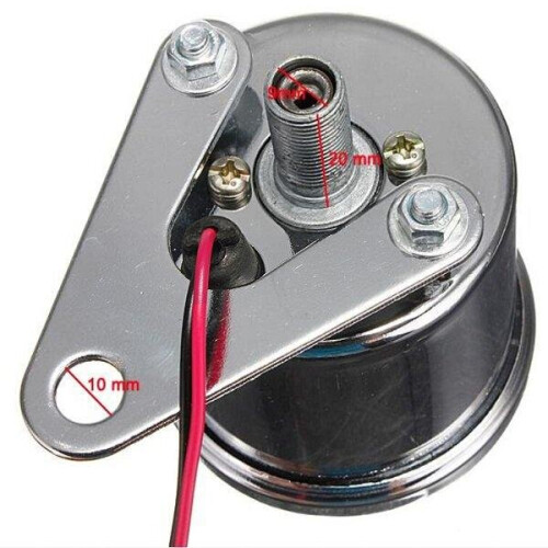 Motorcycle Odometer Speedometer Gauge Meter Dual Color LED Backlight 1