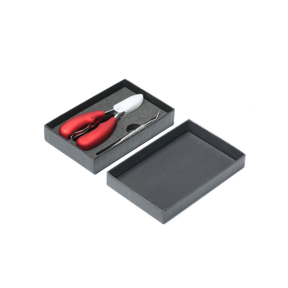 Red 2 In 1 Ingrown Toenail Nipper Nails Clipper Nail Lifter Kit Paronychia Care Manicure Pedicure Tools Color