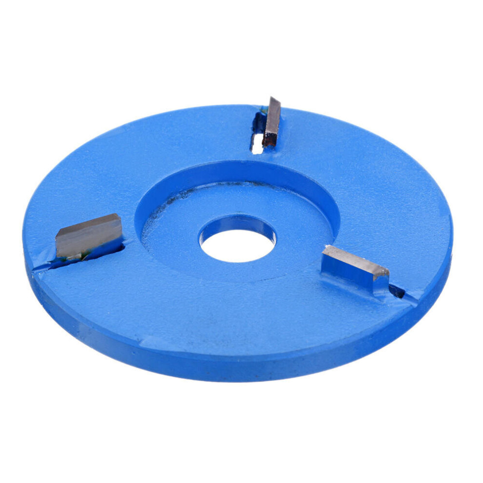90mm Wood Carving Grinder Disc Tea Tray Digging Blade Round Flat Three-tooth Milling Cutter