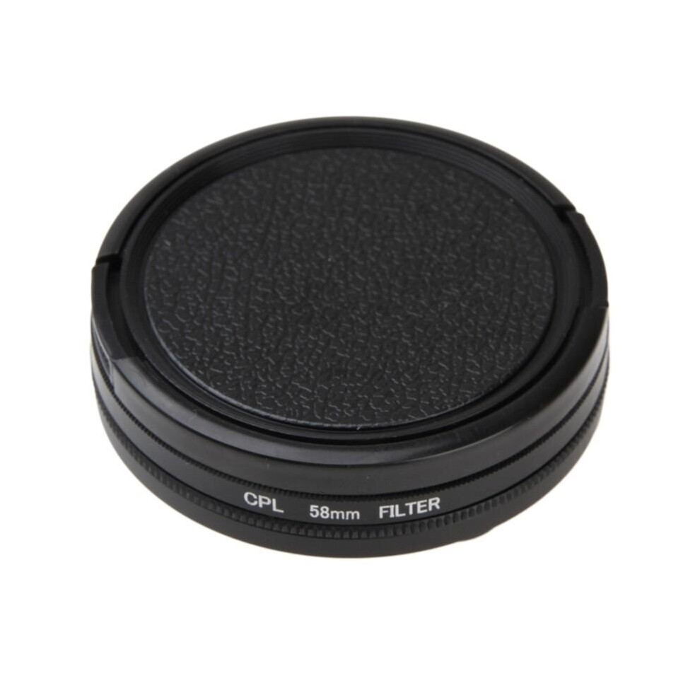 58Mm Circular Polarizing Cpl Filter Cap Lens For Canon Nikon Sony Olympus Gopro Hero 3 Action Camera 4151093604241