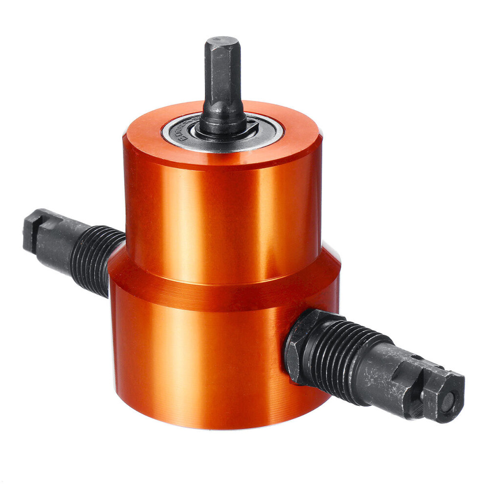 Double Headed Sheet Metal Cutting Nibbler Drill Attachment Metal Cutter Tool 5202984984429