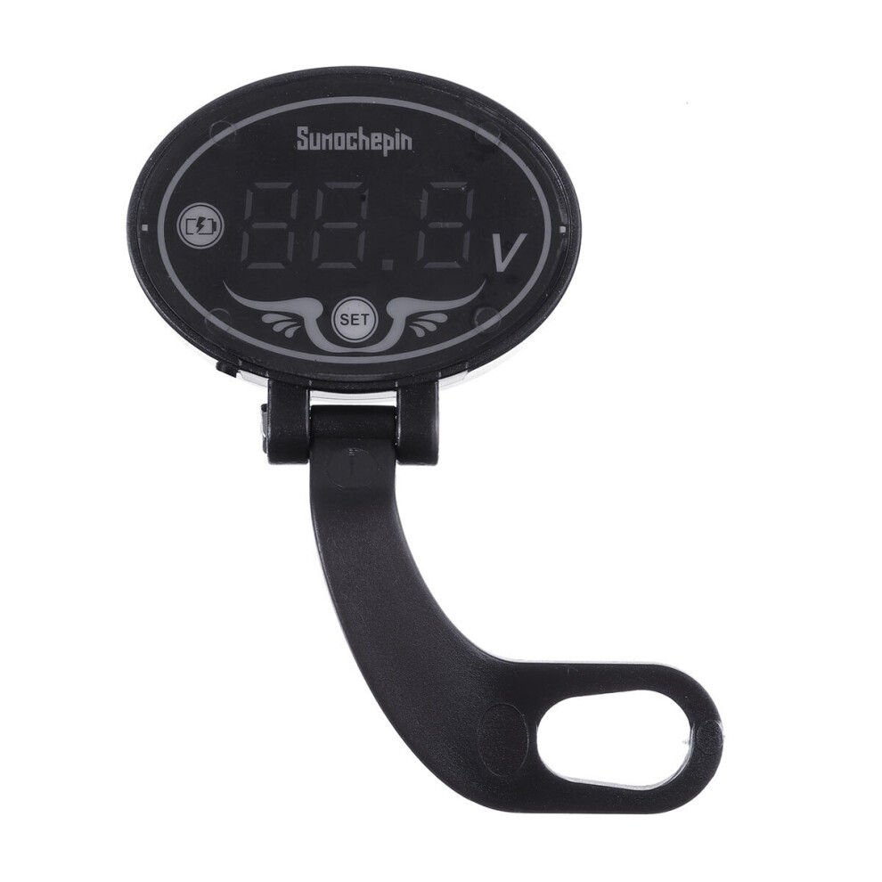 12V Digital Led Display Voltmeter Voltage Indicator Monitor Detector For Motorcycle Utv Atv Mirror Insallation 840079322487